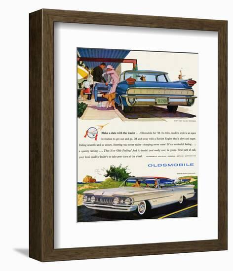 GM Oldsmobile- With the Leader-null-Framed Premium Giclee Print