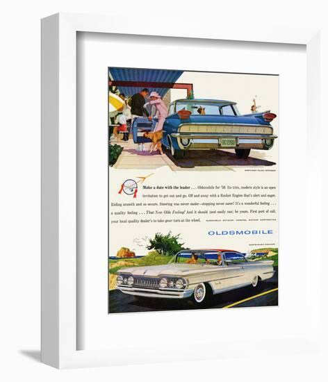 GM Oldsmobile- With the Leader-null-Framed Premium Giclee Print