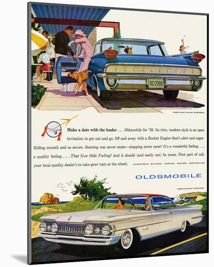 GM Oldsmobile- With the Leader-null-Mounted Art Print