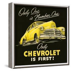 GM Only Chevrolet is First-null-Framed Art Print