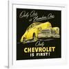 GM Only Chevrolet is First-null-Framed Art Print