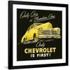 GM Only Chevrolet is First-null-Framed Art Print