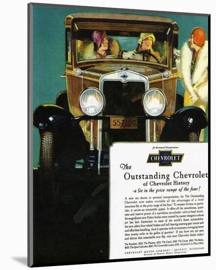 GM Outstanding Chevrolet-null-Mounted Premium Giclee Print