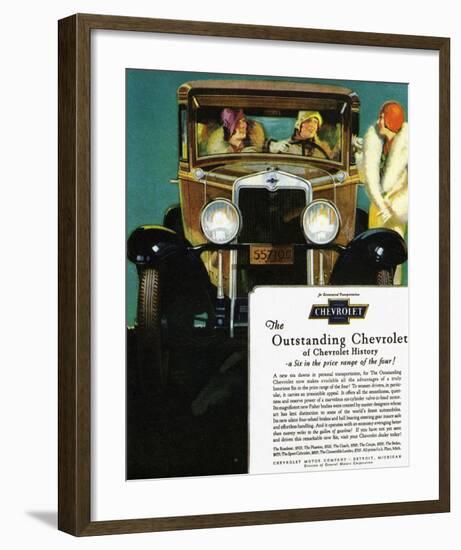 GM Outstanding Chevrolet-null-Framed Premium Giclee Print