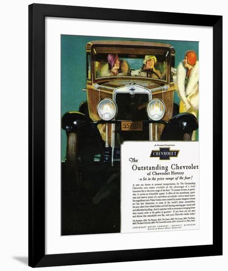 GM Outstanding Chevrolet-null-Framed Art Print