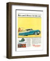 GM Pontiac '55 Stratostreak V8-null-Framed Art Print