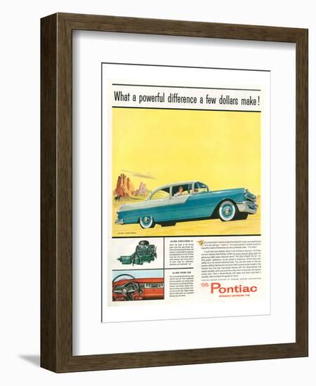 GM Pontiac '55 Stratostreak V8-null-Framed Art Print