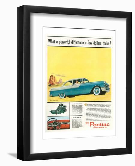 GM Pontiac '55 Stratostreak V8-null-Framed Art Print