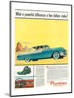GM Pontiac '55 Stratostreak V8-null-Mounted Art Print
