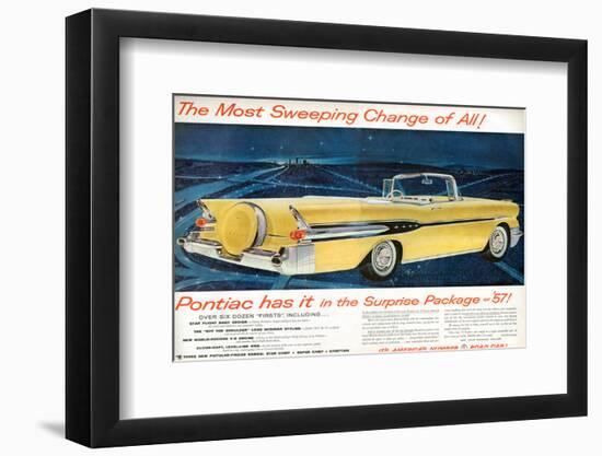 GM Pontiac '57 Sweeping Change-null-Framed Premium Giclee Print