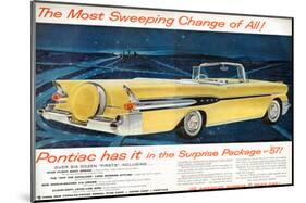 GM Pontiac '57 Sweeping Change-null-Mounted Art Print