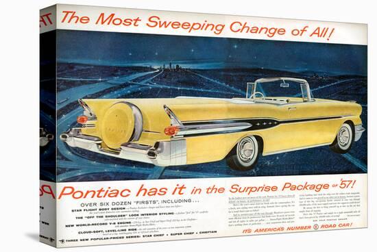 GM Pontiac '57 Sweeping Change-null-Stretched Canvas