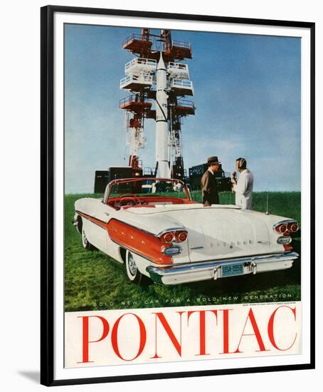 GM Pontiac-A Bold New Car-null-Framed Premium Giclee Print