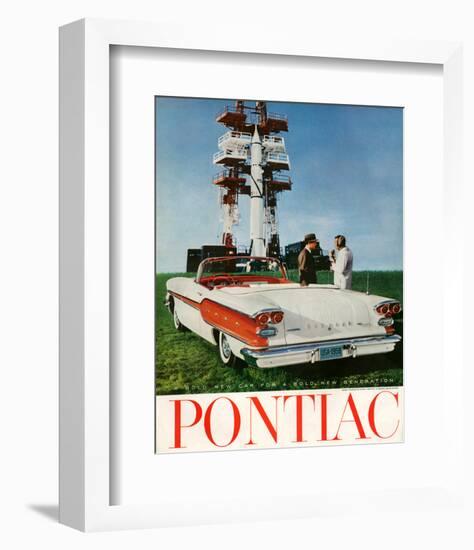 GM Pontiac-A Bold New Car-null-Framed Art Print