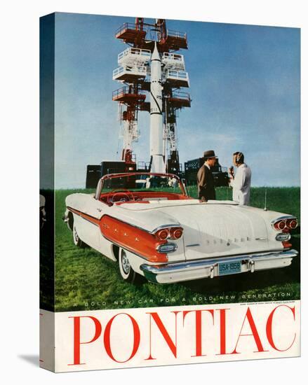 GM Pontiac-A Bold New Car-null-Stretched Canvas