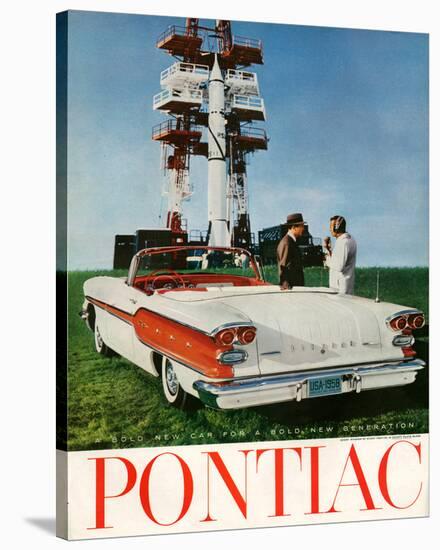 GM Pontiac-A Bold New Car-null-Stretched Canvas