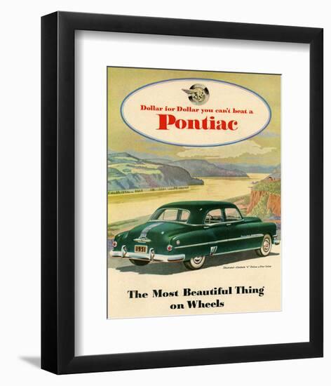 GM Pontiac-Chieftain 8 Deluxe-null-Framed Art Print