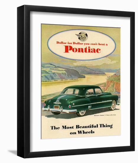 GM Pontiac-Chieftain 8 Deluxe-null-Framed Art Print