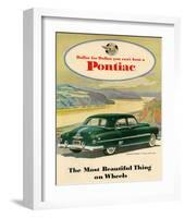 GM Pontiac-Chieftain 8 Deluxe-null-Framed Art Print