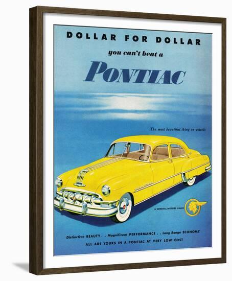 GM Pontiac- Distinctive Beauty-null-Framed Art Print