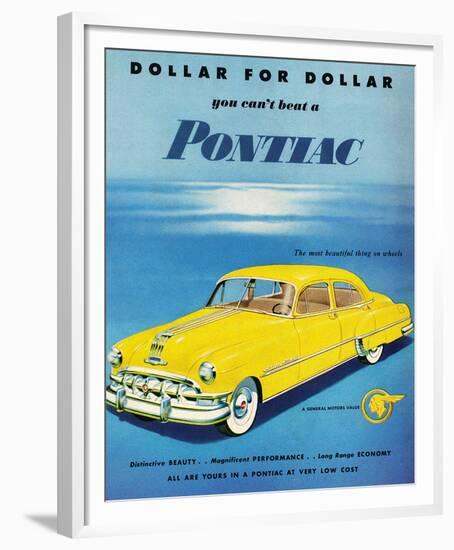 GM Pontiac- Distinctive Beauty-null-Framed Art Print