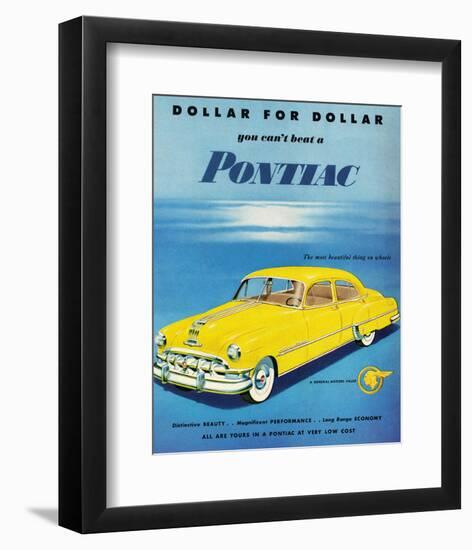 GM Pontiac- Distinctive Beauty-null-Framed Art Print