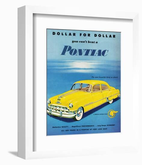 GM Pontiac- Distinctive Beauty-null-Framed Art Print