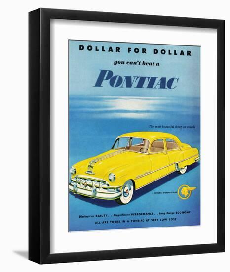 GM Pontiac- Distinctive Beauty-null-Framed Art Print