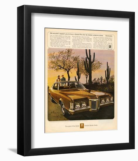 GM Pontiac - Hidden Antenna-null-Framed Art Print