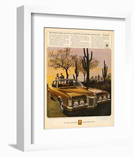 GM Pontiac - Hidden Antenna-null-Framed Art Print