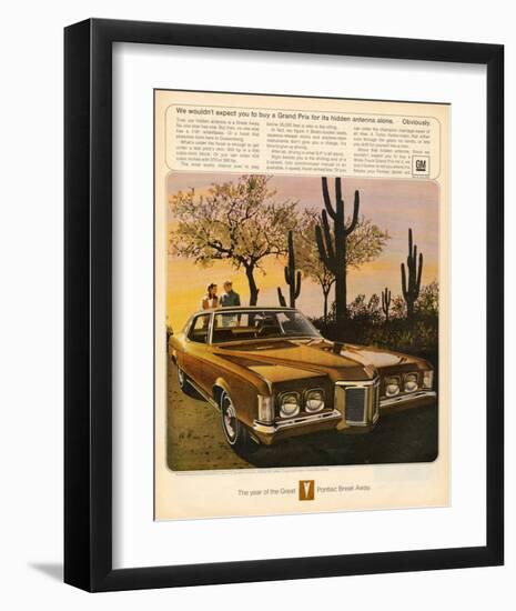 GM Pontiac - Hidden Antenna-null-Framed Art Print