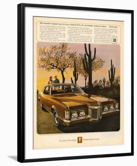 GM Pontiac - Hidden Antenna-null-Framed Art Print