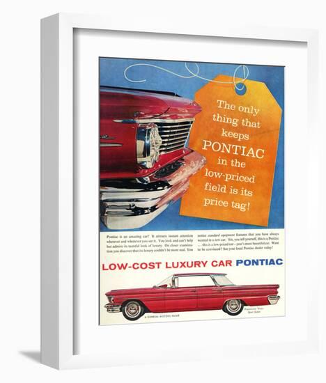 GM Pontiac - Low Cost Luxury-null-Framed Art Print