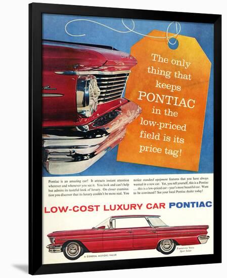 GM Pontiac - Low Cost Luxury-null-Framed Art Print