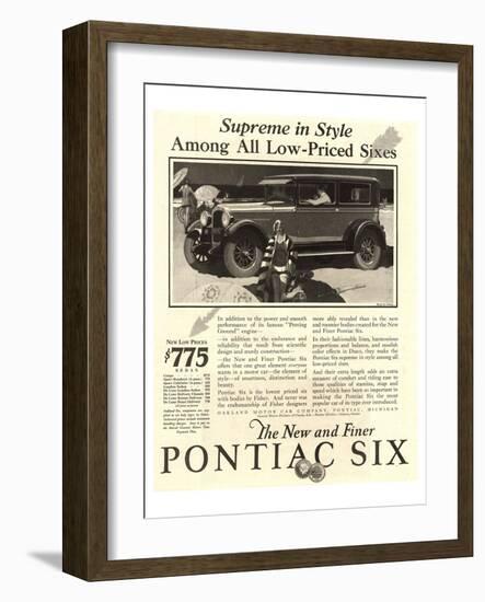 GM Pontiac - Supreme in Style-null-Framed Art Print