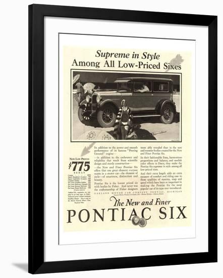 GM Pontiac - Supreme in Style-null-Framed Art Print