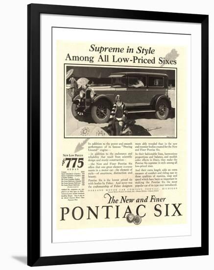 GM Pontiac - Supreme in Style-null-Framed Art Print