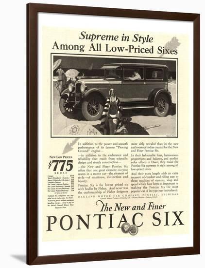 GM Pontiac - Supreme in Style-null-Framed Art Print