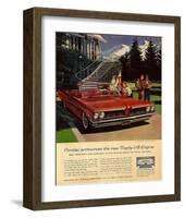 GM Pontiac - Trophy V-8 Engine-null-Framed Art Print