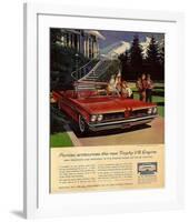 GM Pontiac - Trophy V-8 Engine-null-Framed Art Print