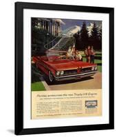 GM Pontiac - Trophy V-8 Engine-null-Framed Art Print