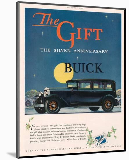 GM - Silver Anniversary Buick-null-Mounted Premium Giclee Print