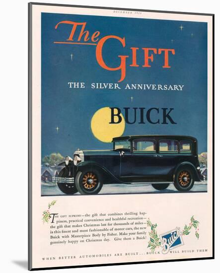 GM - Silver Anniversary Buick-null-Mounted Art Print