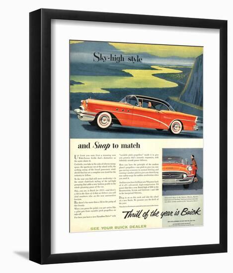 GM - Thrill of the Year: Buick-null-Framed Art Print