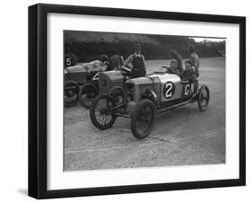 GN, AV and Deemster racing cars at the JCC 200 Mile Race, Brooklands, Surrey, 1921-Bill Brunell-Framed Photographic Print