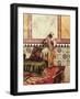 Gnaoua in a North African Interior (Oil on Panel)-Rudolphe Ernst-Framed Giclee Print