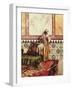 Gnaoua in a North African Interior (Oil on Panel)-Rudolphe Ernst-Framed Giclee Print