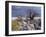 Gnarled Baobab Tree Grows Among Rocks at Kubu Island on Edge of Sowa Pan, Makgadikgadi, Kalahari-Nigel Pavitt-Framed Photographic Print