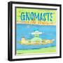 Gnomaste Warrior Pose Paddle Board-Hugo Edwins-Framed Art Print