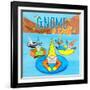 Gnome & Chill-Hugo Edwins-Framed Art Print